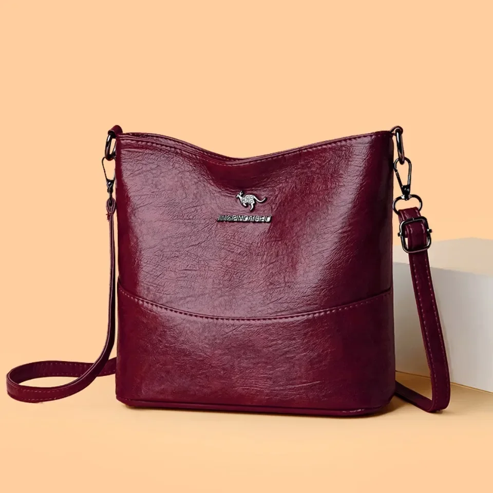 Luxury Bags In Japan - 여성용 소프트 PU 가죽 크로스바디 백