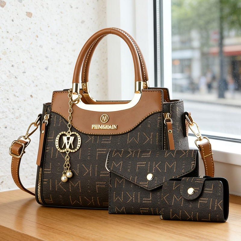 Luxury Bags & Leather Repair Of Atlanta Photos - 3피스 세트 고급 프린트 레터링 가방,