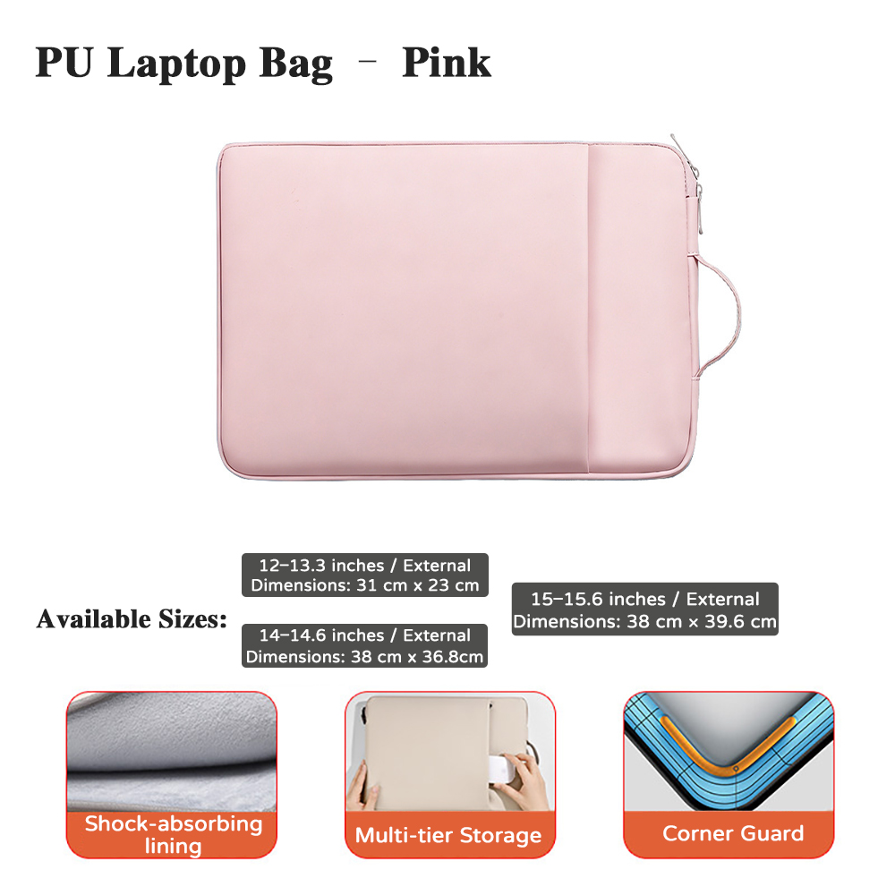 Luxury Bags Tier - 고급 PU 가죽 노트북 가방 다층