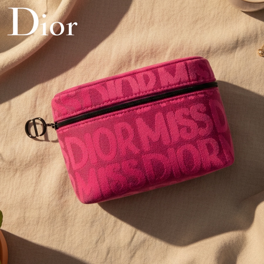 Luxury Bags Dior - 디올의 핑크색 여성용 화장품 가방, 브랜드