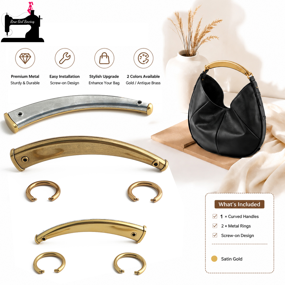 Luxury Bags Repair - 2/4/8PCS 고급 새틴 골드 소뿔 핸드백