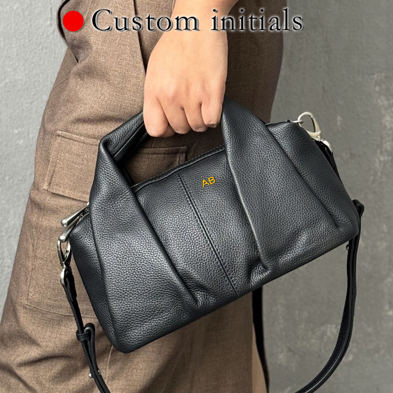 Luxury Bags In Japan - 맞춤 이니셜 천연 가죽 스몰 필로우