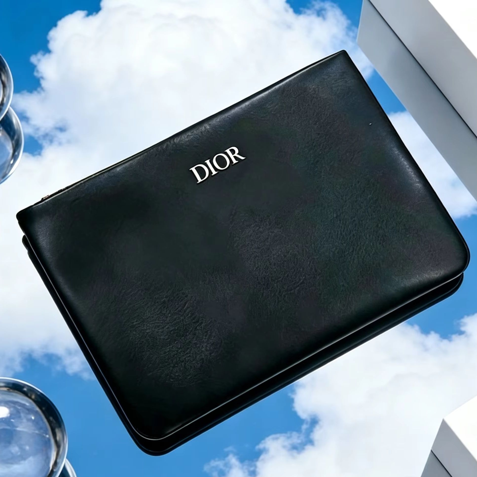 Luxury Bags Dior - 디올의 독특한 블랙 가죽 핸드백, 브랜드
