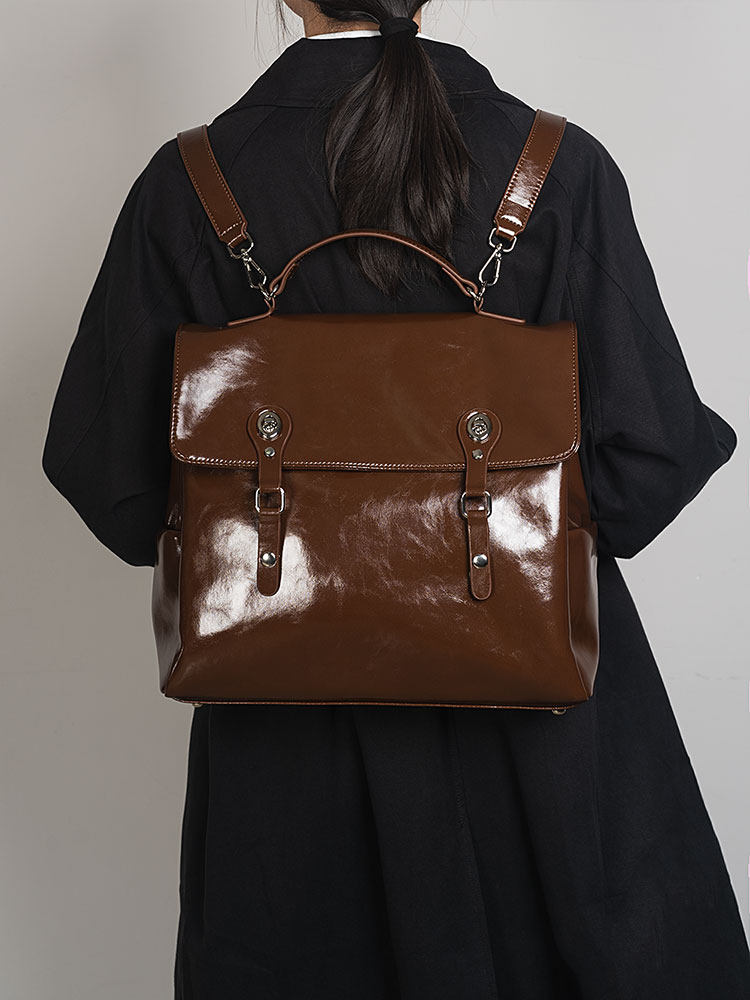 Top Handle Patent Bag - 2026 패션 뉴 컬리지 스타일 고품질