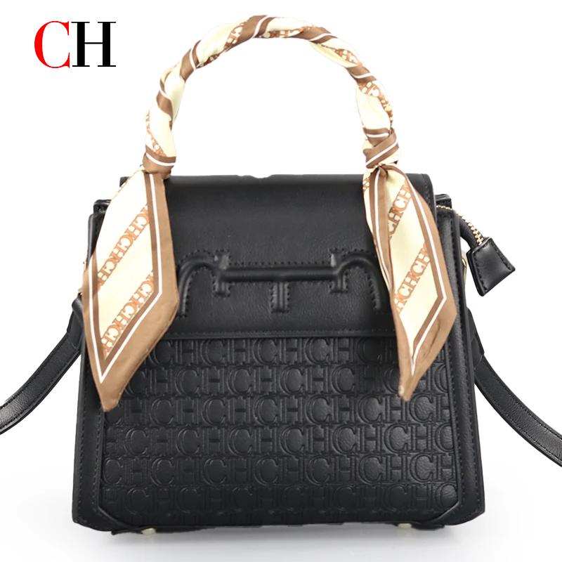 Tote Bag Leather Monogram - CH 뉴 여성 레트로 호스빗 핸드백