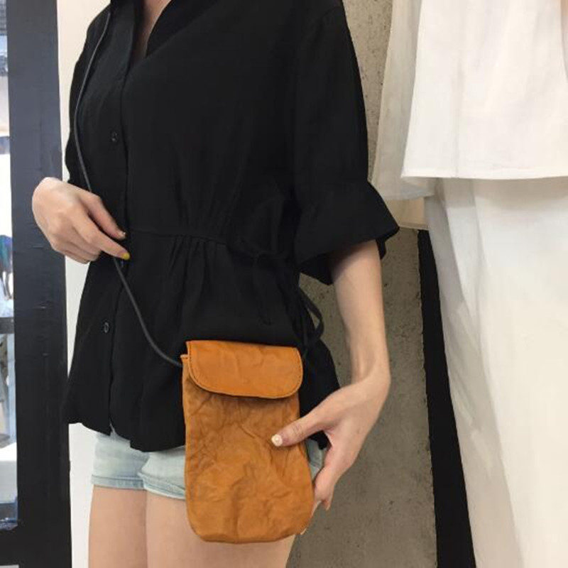 Luxury Bags In Japan - 정품 가죽 핸드폰 가방 야채 무두질