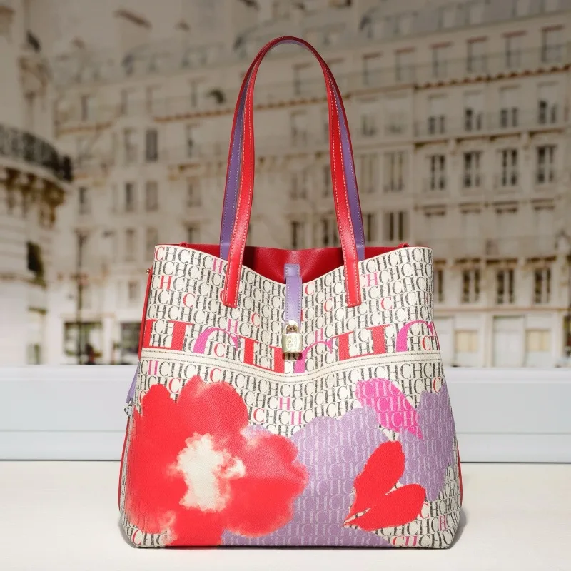 럭셔리 여성용 우아한 대용량 토트백 프린트 모노그램 자 - Tote Bag Leather Monogram 리뷰 및 가격