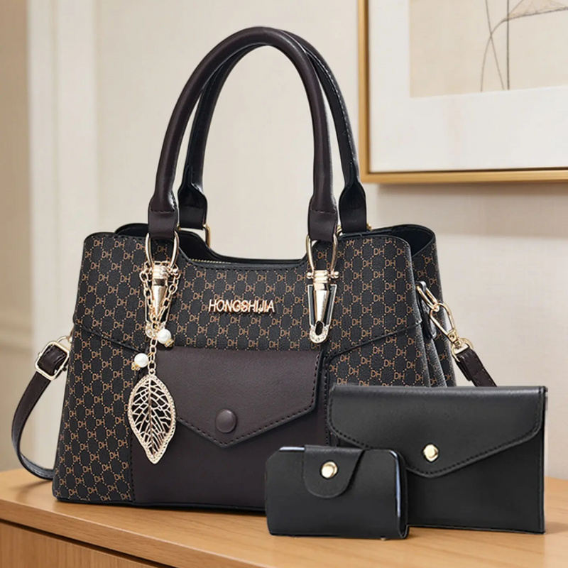 고급스러운 질감의 대용량 통근용 토트백, 컬러 블록 디 - Luxury Bags & Leather Repair Of Atlanta Photos 리뷰 및 가격