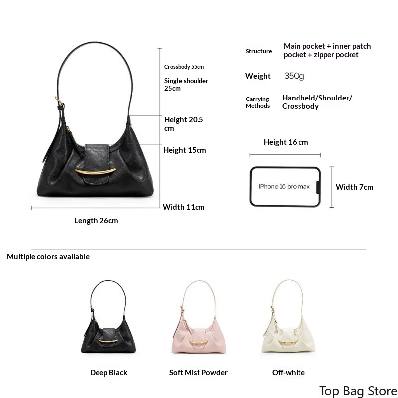 여성용 우아한 미니멀리스트 데일리 숄더백, 부드러운 천 - Luxury Bags Everyday 리뷰 및 가격