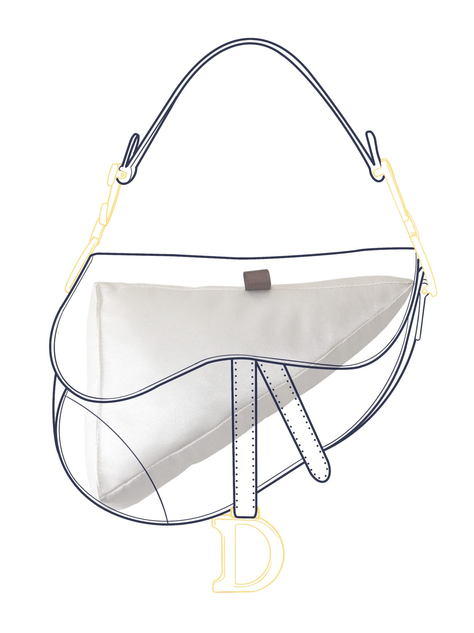 새들 가방에 적합 럭셔리 핸드백 삽입 가방 셰이퍼 베개 - Luxury Bags Dior 리뷰 및 가격