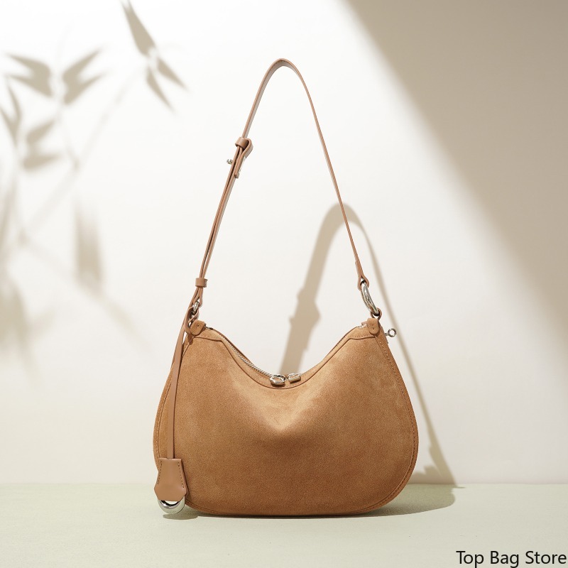 빈티지 소프트 스웨이드 가죽 여성용 숄더백, 정품 가죽 - Luxury Bags Everyday 리뷰 및 가격