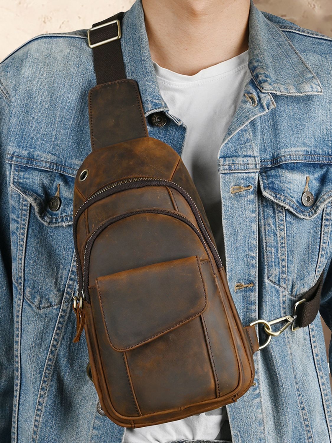 디자이너 럭셔리 다기능 남성 가슴 가방 대용량 야외 남 - Luxury Zipper Bags 리뷰 및 가격