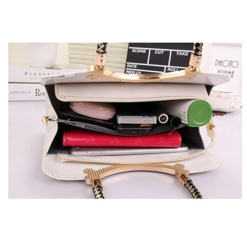 여성용 광택 토트백 에나멜 가죽 탑 핸들 백 패션 우아 - Top Handle Patent Bag 리뷰 및 가격