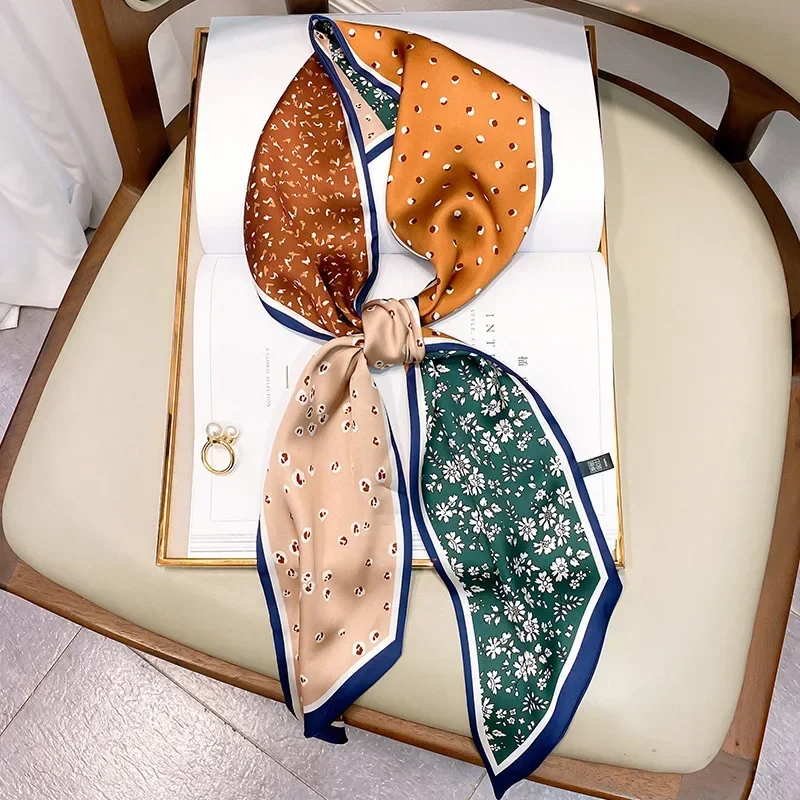 디자인 프린트 스키니 스카프 플래드 말털 헤어밴드 스카 - Luxury Bags Women Brands 리뷰 및 가격