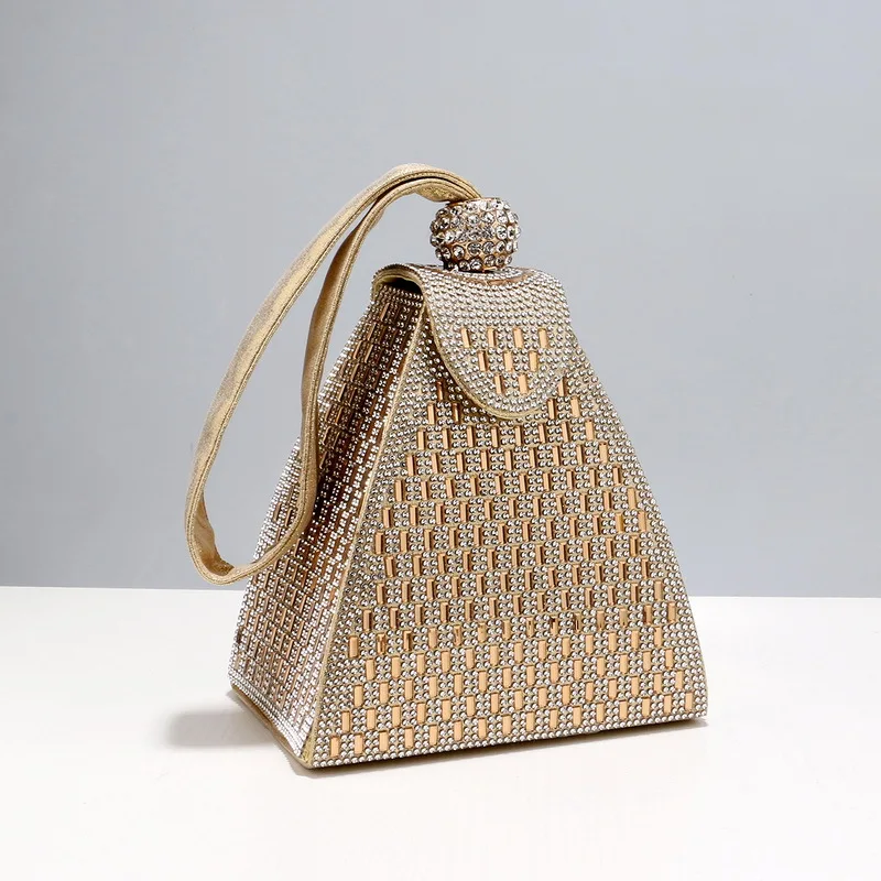 여성을위한 라인 석 럭셔리 이브닝 백 오리지널 브랜드  - Luxury Bags Pyramid 리뷰 및 가격