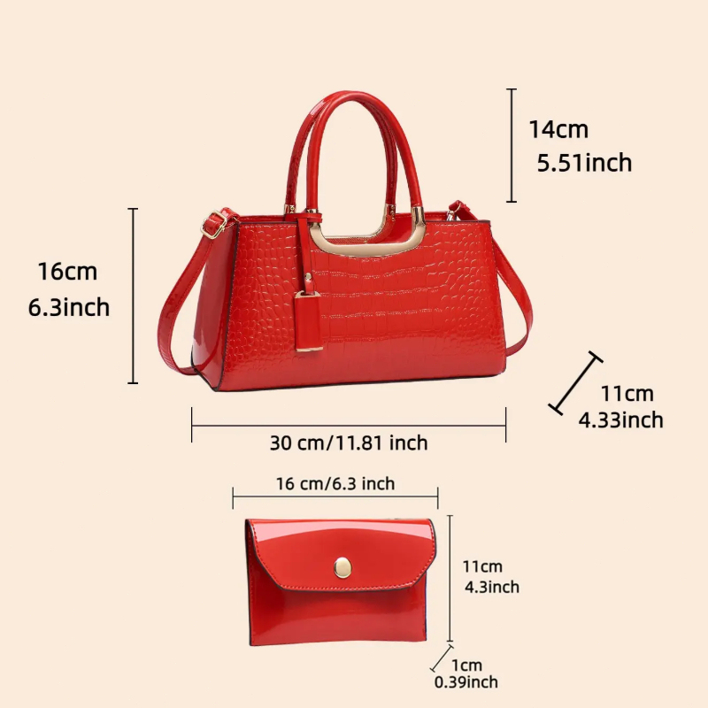 여성용 핸드백 세트, 가벼운 고급 PU 소재 크로스바디 - Luxury Bags & Leather Repair Of Atlanta Photos 리뷰 및 가격