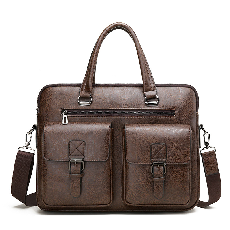 럭셔리 브랜드 남자 비즈니스 서류 가방 PU 가죽 메신 - Luxury Bags Storage 리뷰 및 가격