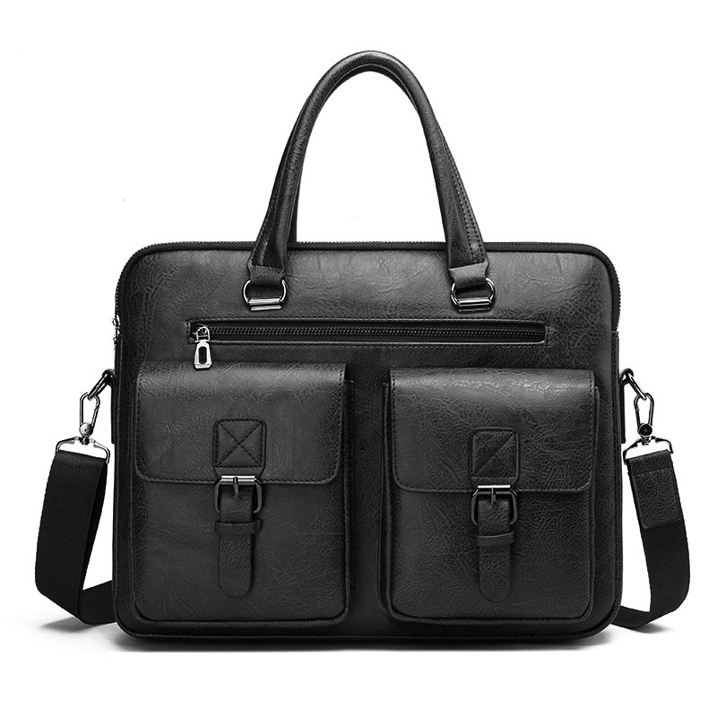 럭셔리 브랜드 남자 비즈니스 서류 가방 PU 가죽 메신 - Luxury Bags Storage 리뷰 및 가격