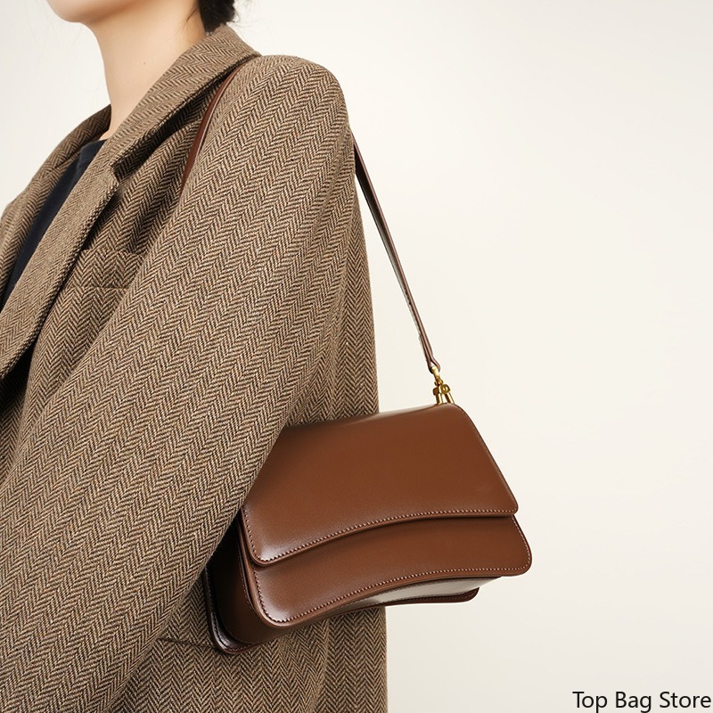 여성용 미니멀리스트 숄더백, 천연 풀 그레인 가죽, 조 - Luxury Bags Everyday 리뷰 및 가격