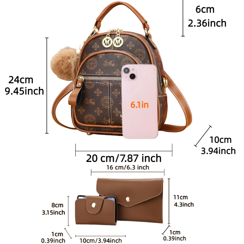 3종 여성 가방 세트, 가볍고 고급스러운 프린트 미니  - Luxury Bags & Leather Repair Of Atlanta Photos 리뷰 및 가격