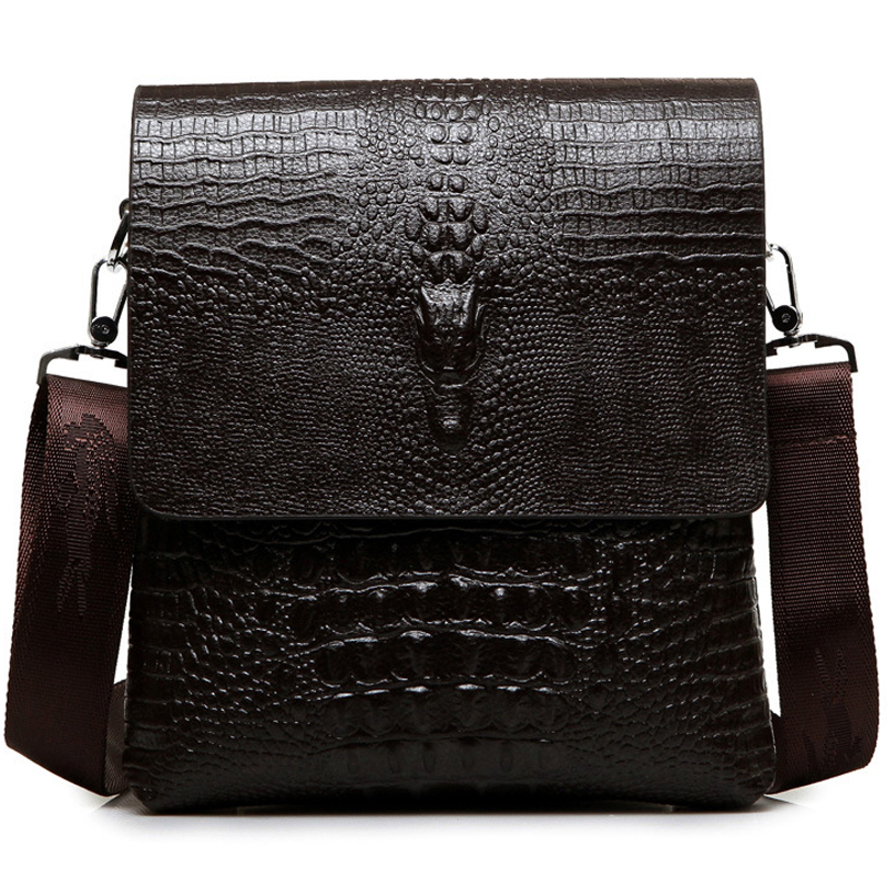 럭셔리 브랜드 메신저 가방 남성 가죽 비즈니스 악어 숄 - Luxury Bags Storage 리뷰 및 가격
