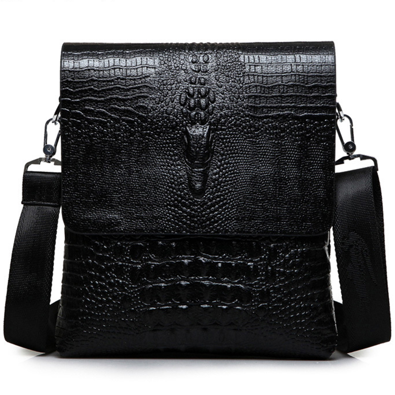 럭셔리 브랜드 메신저 가방 남성 가죽 비즈니스 악어 숄 - Luxury Bags Storage 리뷰 및 가격