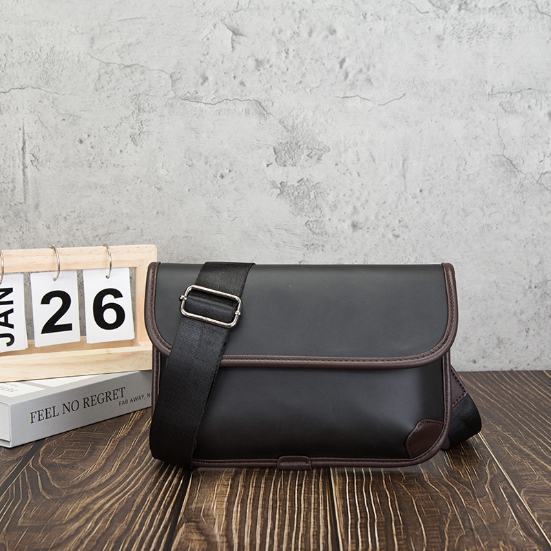 남성용 명품 빈티지 숄더백 PU 가죽 플랩 심플 남성  - Luxury Bags Storage 리뷰 및 가격