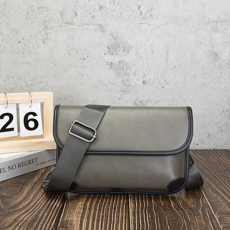 남성용 명품 빈티지 숄더백 PU 가죽 플랩 심플 남성  - Luxury Bags Storage 리뷰 및 가격