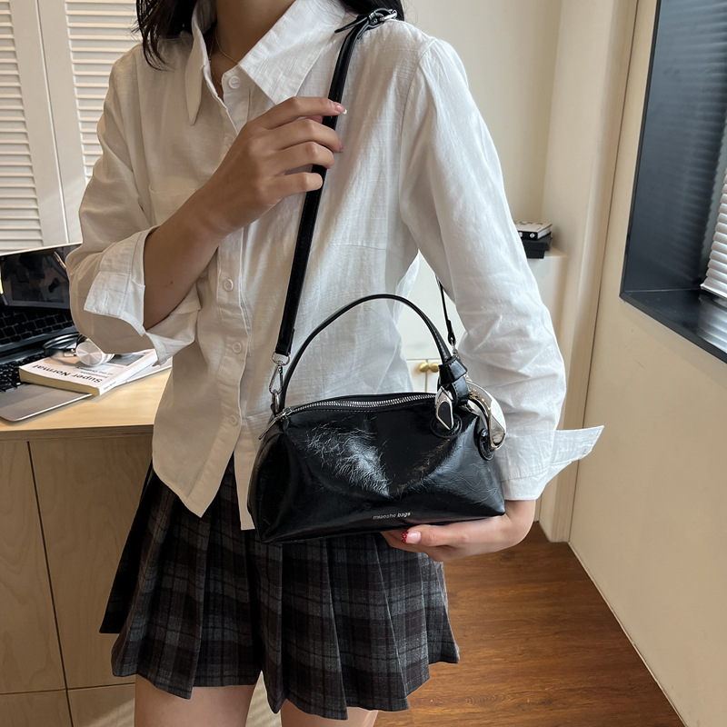 여성 패션 글로시 페이턴트 PU 가죽 지퍼 탑 핸들 크 - Top Handle Patent Bag 리뷰 및 가격