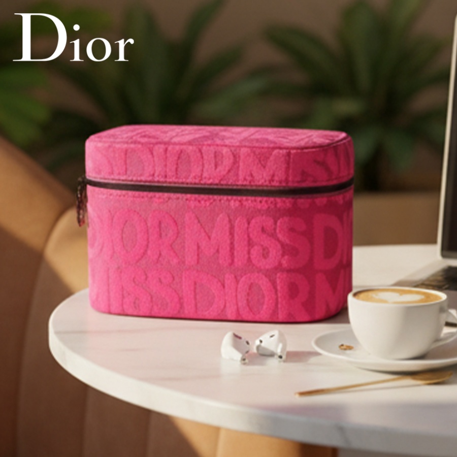 디올의 핑크색 여성용 화장품 가방, 브랜드 프린트가 있 - Luxury Bags Dior 리뷰 및 가격