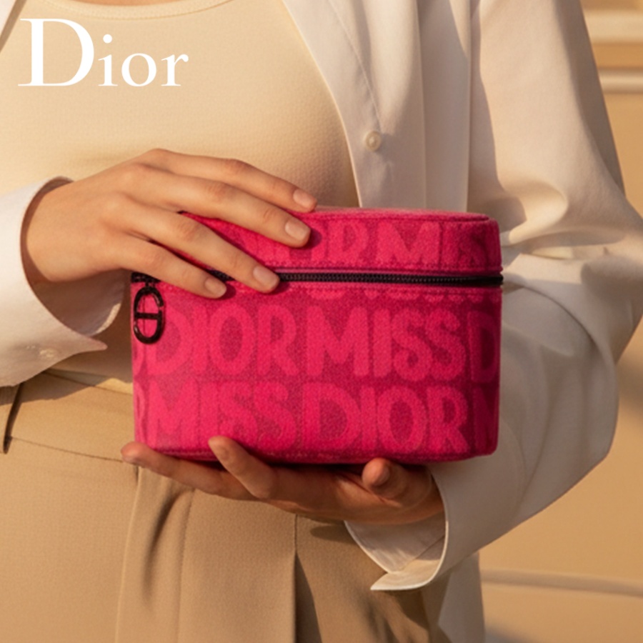 디올의 핑크색 여성용 화장품 가방, 브랜드 프린트가 있 - Luxury Bags Dior 리뷰 및 가격
