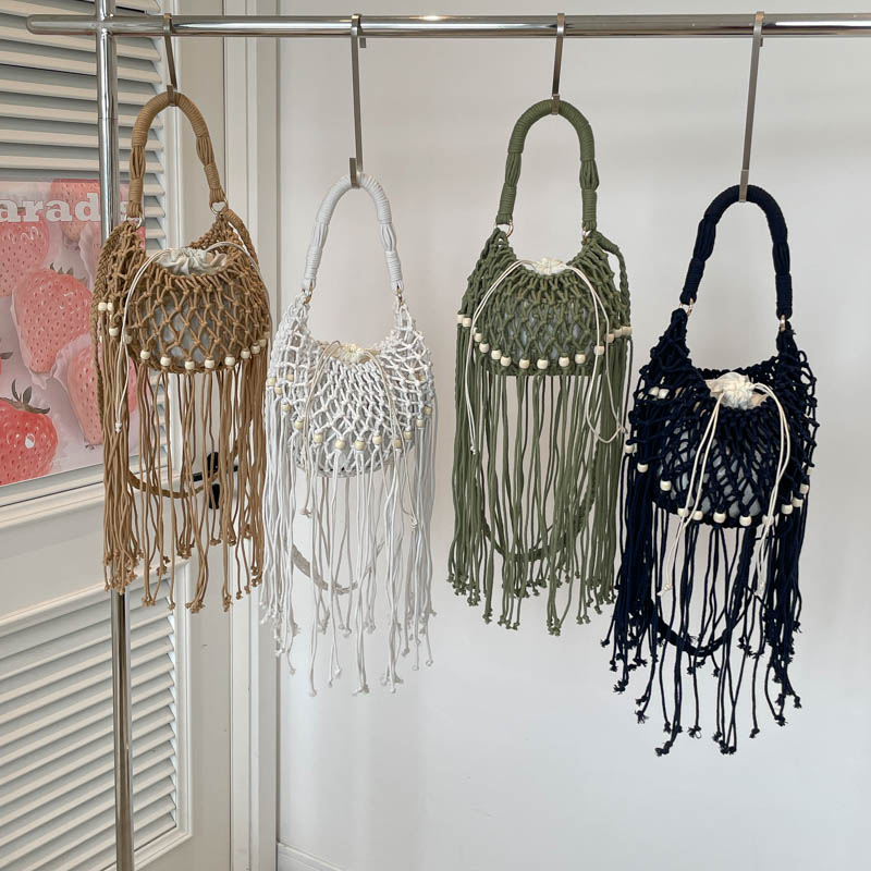 여름 라이트 럭셔리 빈티지 펀칭 비치 보헤미안 숄더백  - Luxury Bags In Sale 리뷰 및 가격