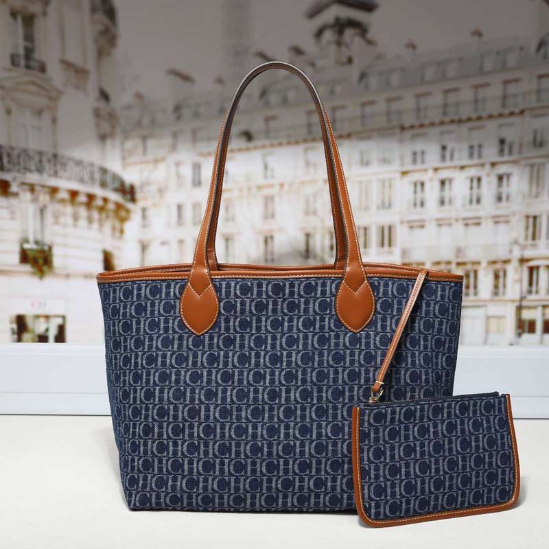 데님 모노그램 토트백 여성용 지퍼 동전 지갑 가죽 트림 - Tote Bag Leather Monogram 리뷰 및 가격