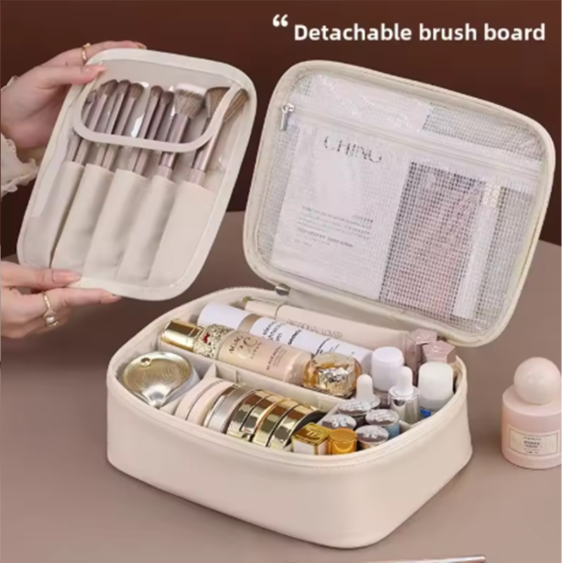 새로운 여성용 화장품 가방 휴대용 수납 가방 대용량 고 - Luxury Bags Storage 리뷰 및 가격