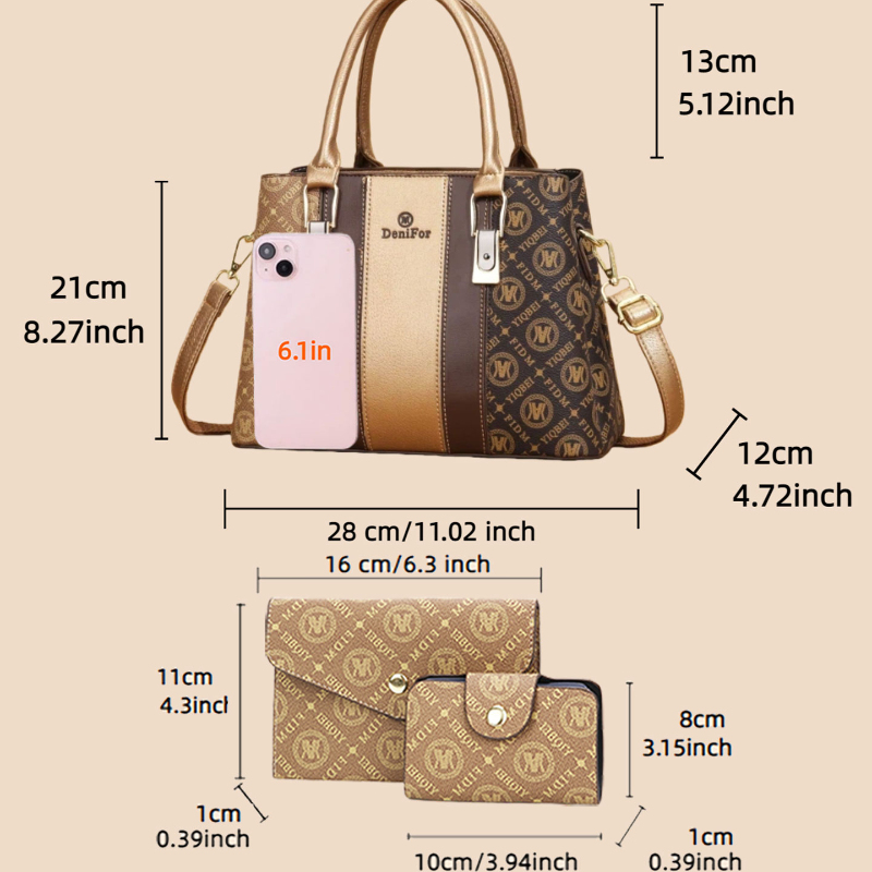 스플라이스 디자인의 여성용 핸드백 3종 세트, 여성용  - Luxury Bags & Leather Repair Of Atlanta Photos 리뷰 및 가격