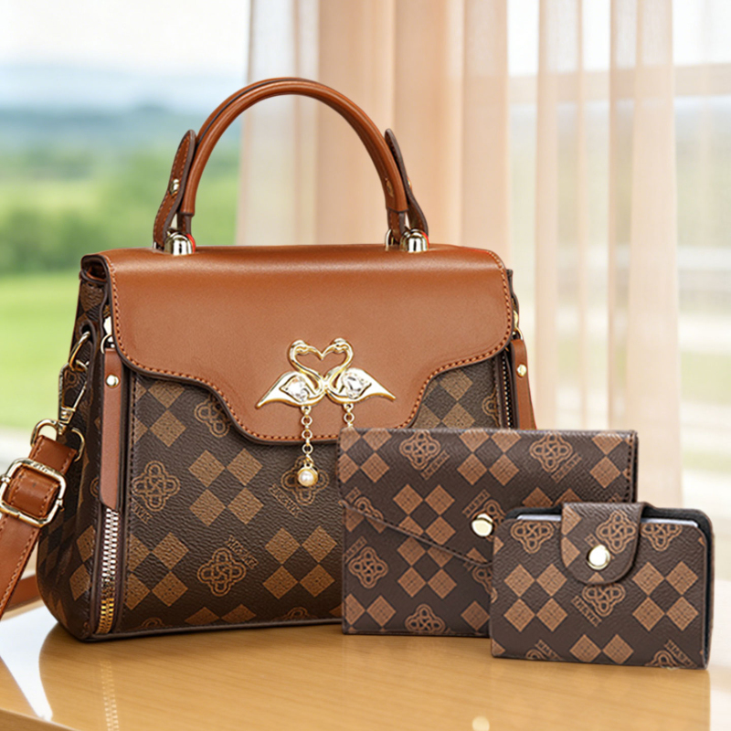 3피스 여성 가방 세트, 가벼운 럭셔리 프린트 여성 크 - Luxury Bags & Leather Repair Of Atlanta Photos 리뷰 및 가격