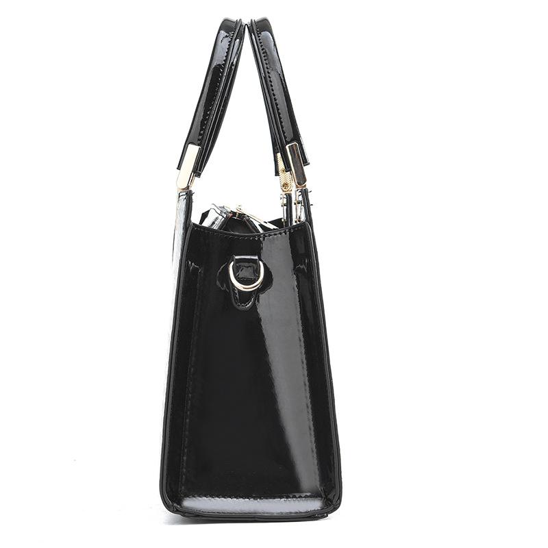 악어 엠보싱 토트백, 페이턴트 가죽 솔리드 컬러 탑 핸 - Top Handle Patent Bag 리뷰 및 가격
