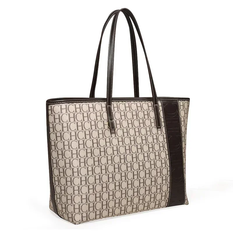 CH 토트백 모노그램 프린트 대용량 숄더백 브라운 천연 - Tote Bag Leather Monogram 리뷰 및 가격