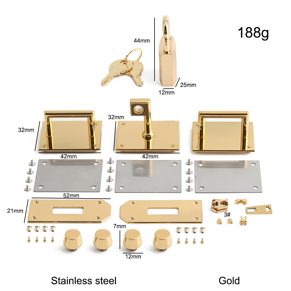 1/2/5세트 프리미엄 스테인리스 스틸 가방 잠금 세트 - Luxury Bags Repair 리뷰 및 가격