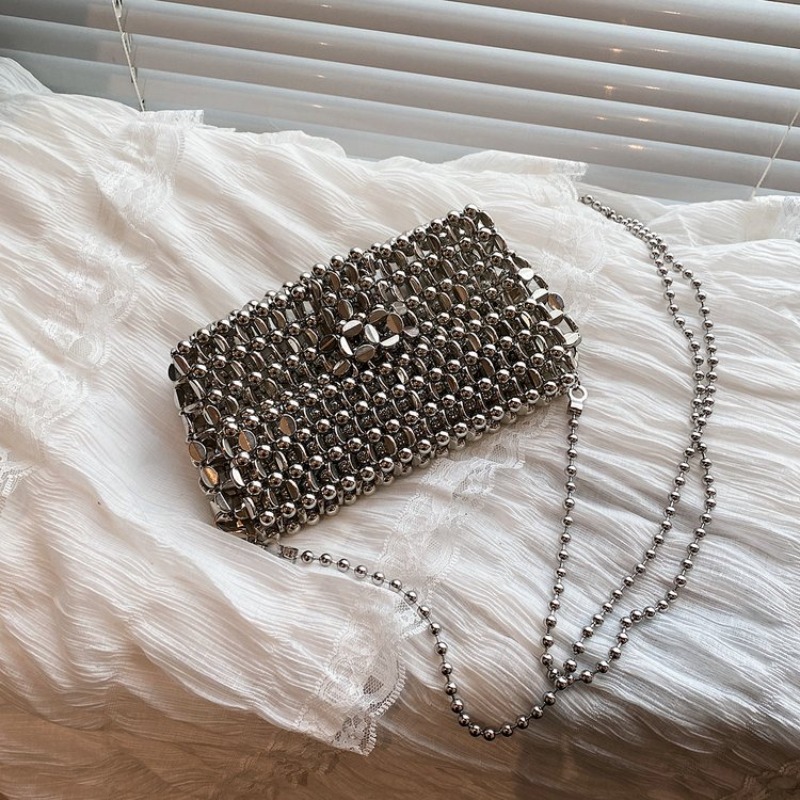 PU 고급스러운 느낌의 단색 이브닝 백, 홀로우 아웃  - Luxury Bags Storage 리뷰 및 가격