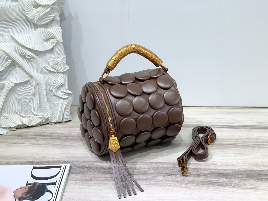 여성을위한 레트로 버튼 가죽 핸드백 럭셔리 하이 엔드  - Luxury Bags Youtube 리뷰 및 가격