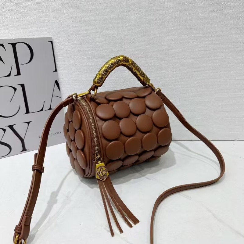 여성을위한 레트로 버튼 가죽 핸드백 럭셔리 하이 엔드  - Luxury Bags Youtube 리뷰 및 가격