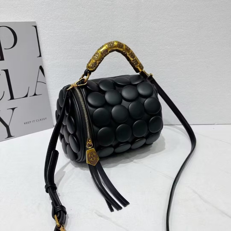 여성을위한 레트로 버튼 가죽 핸드백 럭셔리 하이 엔드  - Luxury Bags Youtube 리뷰 및 가격