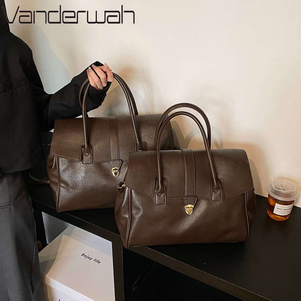 럭셔리 대용량 보스턴 여성 숄더 크로스백 PU 가죽 탑 - Luxury Bags Storage 리뷰 및 가격