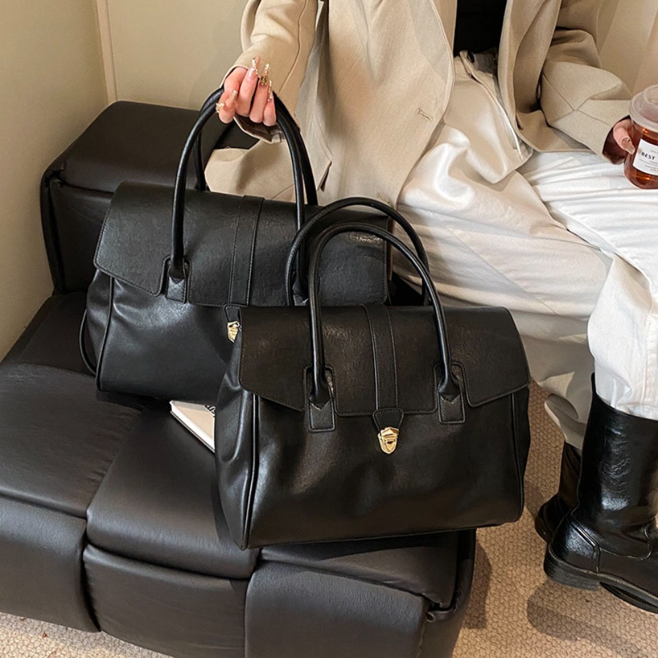 럭셔리 대용량 보스턴 여성 숄더 크로스백 PU 가죽 탑 - Luxury Bags Storage 리뷰 및 가격