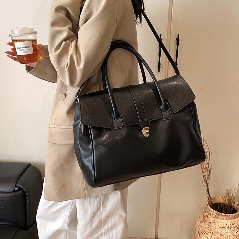 럭셔리 대용량 보스턴 여성 숄더 크로스백 PU 가죽 탑 - Luxury Bags Storage 리뷰 및 가격