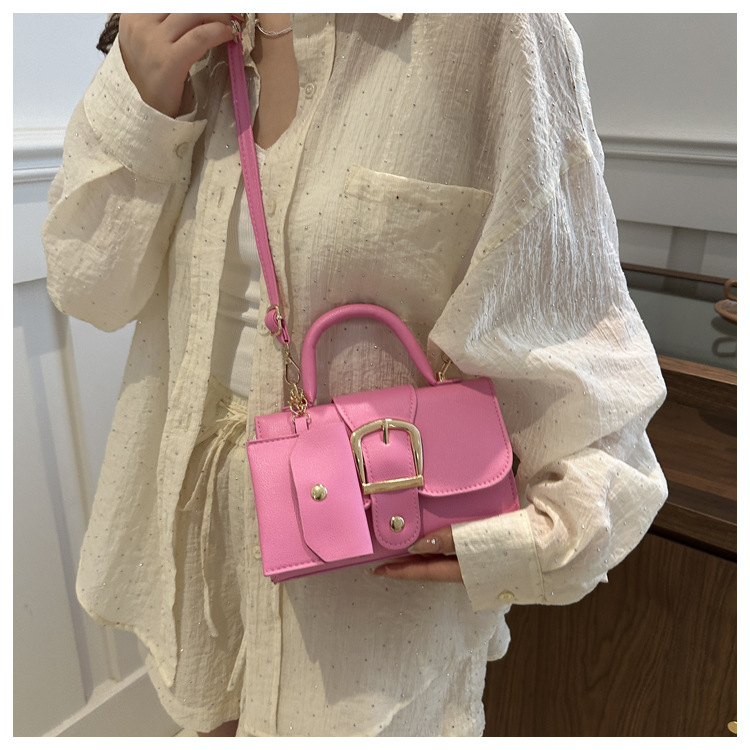 바비 핑크 미니 PU 가죽 핸드백 여성용 메탈 버클 탑 - Top Handle Patent Bag 리뷰 및 가격